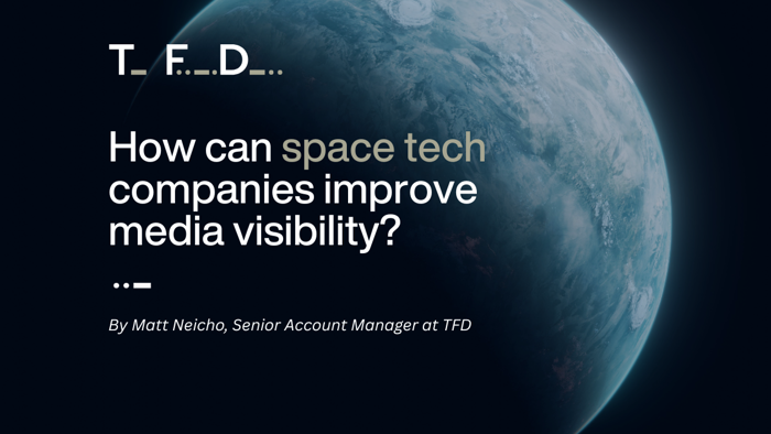 How can space tech companies improve media visibility?